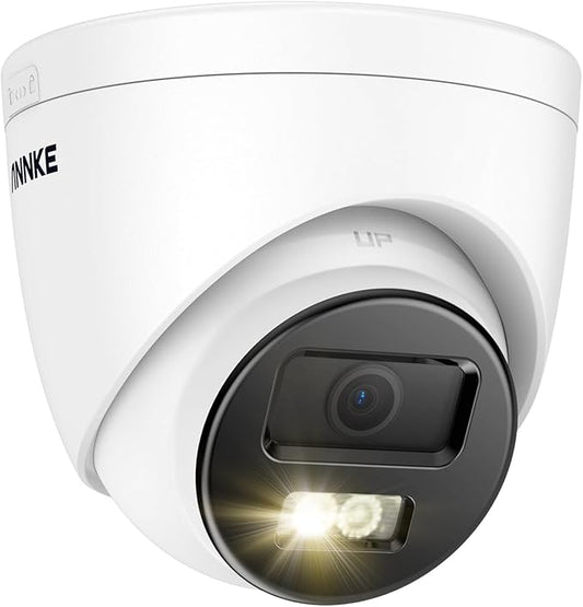 ANNKE 3K PoE Security Camera, Spotlight Color Night Vision for Surveillance, AI Human & Vehicle Detection, H.265+, IP67 Waterproof, Built-in mic & 512GB Micro SD Card Slot