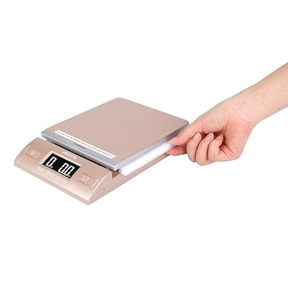 Accuteck Gold 86Lbs Digital Shipping Postal Scale with Batteries and AC Adapter