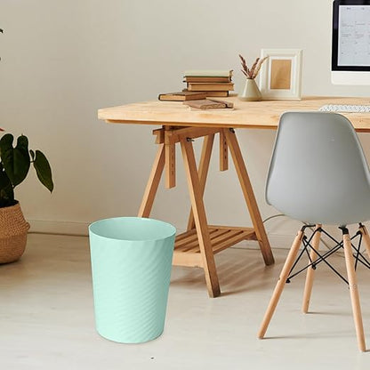 Hand Trash Can - Small Waste basketbin - 1.8 Gallon- for Office,Home,Bathroom,Kitchen - Green