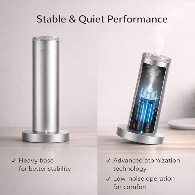 Wireless Essential Oil Smart App & Remote Control, Covers Up to 4000 Sq Ft, Quiet Aroma Diffuser for Home, Hotel & Office, Up to 20H Runtime & Timer