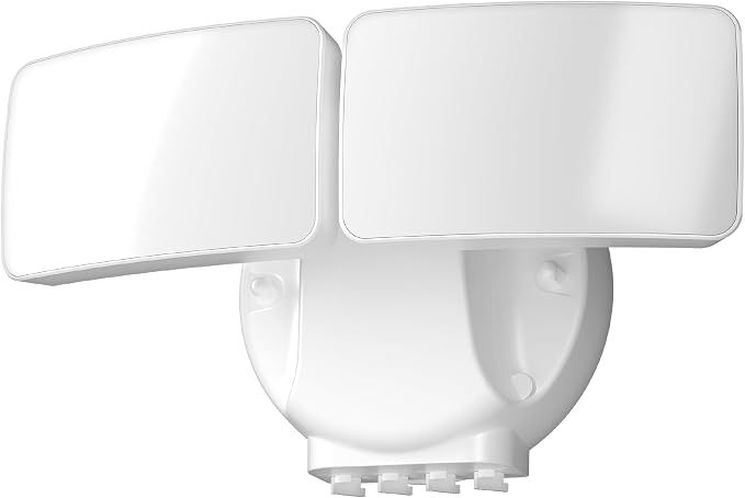 Feit Electric LED Motion Sensor Flood Light, 2000 Lumens Dual-Head Security Light, 5CCT (2700K–6500K), Dusk to Dawn Outdoor Light, Adjustable Brightness, Weatherproof Wall/Eave Mount, S9DFL/5CCT/MM/WH