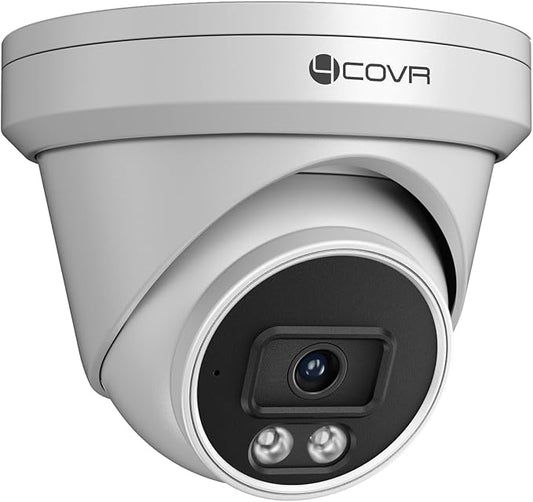 4COVR Security Camera Outdoor, 5MP PoE Wired Surveillance Video IP Camera Built-in Mic, Smart AI Person/Vehicle Detection, 100ft IR HD Night Vision, 2.8mm Lens, IP67 Weatherproof, LY97SA5MA