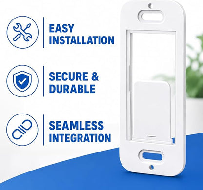 Wall Plate Bracket for Lutron Caseta Pico Remote (4 Pack) | Snap-in Wall Mount Holder for Lutron Pico Smart Remote | Seamless No-Wobble Installation | Durable Low-Profile Wall Bracket