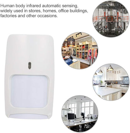 Wired Infrared Motion and Micro Detector Wall Mounted PIR Motion Sensor Pet Immunity for Home Burglar Security Alarm System