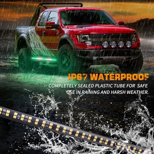 XRIDONSEN 2X 60 inch Running Board Emergency Lights 720 LED Strobe Lights