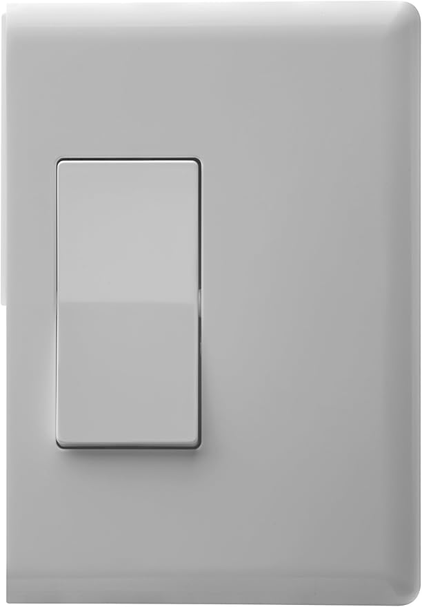 Home Automation Lighting, ZWAVE Plus Smart Switch by Ecolink (NEW, in Retail Packaging) - Lighting Control, White Dual Rocker Style Light Switch Design (PN - DDLS2-ZWAVE5)