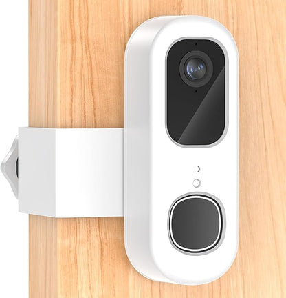Anti-Theft Doorbell Mount for Arlo Video Doorbell 2K (2nd Gen), Arlo Camera Mount Easy No-Drill Mounting Bracket, Weatherproof Protection for Arlo Doorbell Camera, Ideal for Homes Apartments Rentals