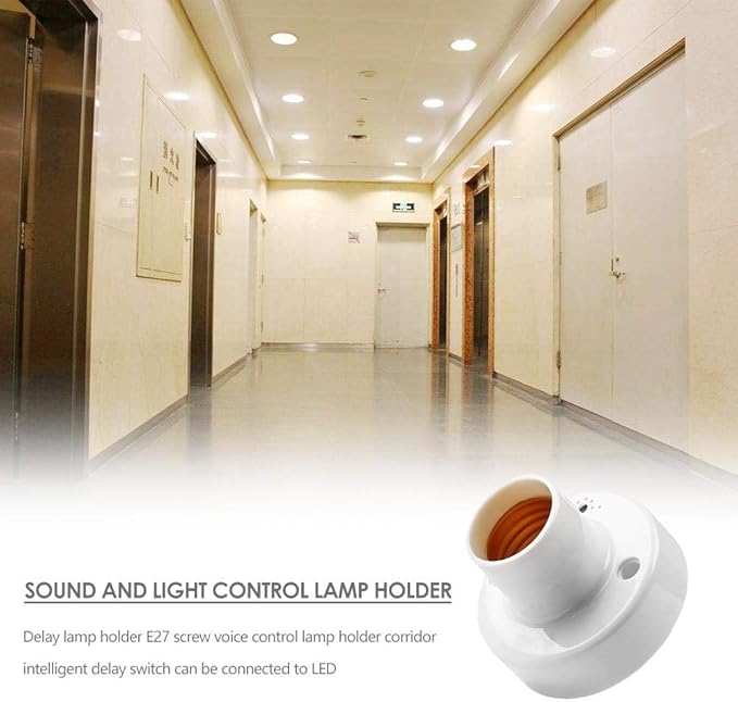 Lamp Bases E27 Smart LED Light Delay Switch Body Motion Sensor Automatic Light Holder Corridor Lamp Base