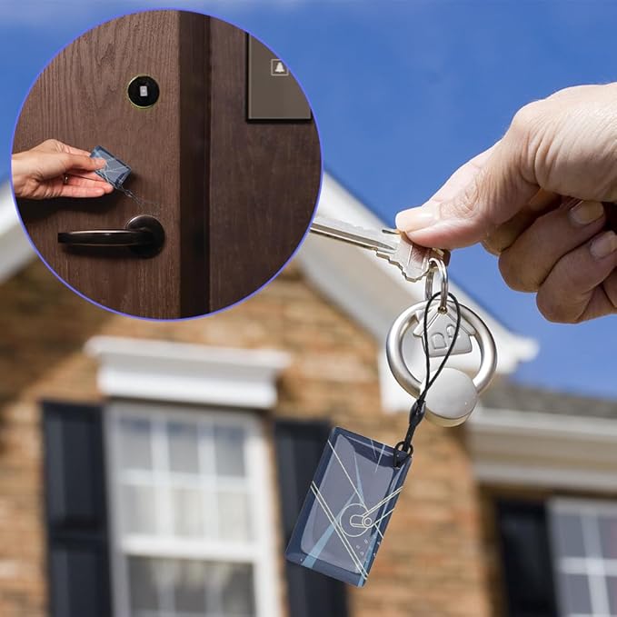Smart IC Cards, Door Lock Keyless Entry Card 13.56MHz Key Fobs RFID for TTLock Deadbolt Highly Sensitive Induction Intelligent Proximity Contactless Fingerprint Universal Compatibility 20PCS