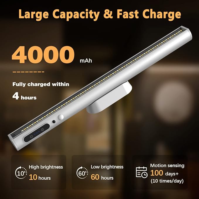 Battery Powered Operated Wall Strip Light with Motion Sensor