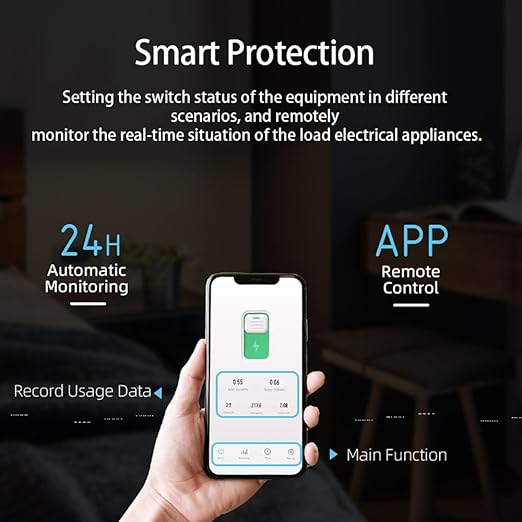 TONGOU DIY 1P+N Smart Wi-Fi Switch, Work with Alexa and Google Assistant for Voice Control, 10A with Energy Monitor, Smart Life/Tuya APP Remote Control, Timer Functions, DIN Rail Mounted,FCC Certified