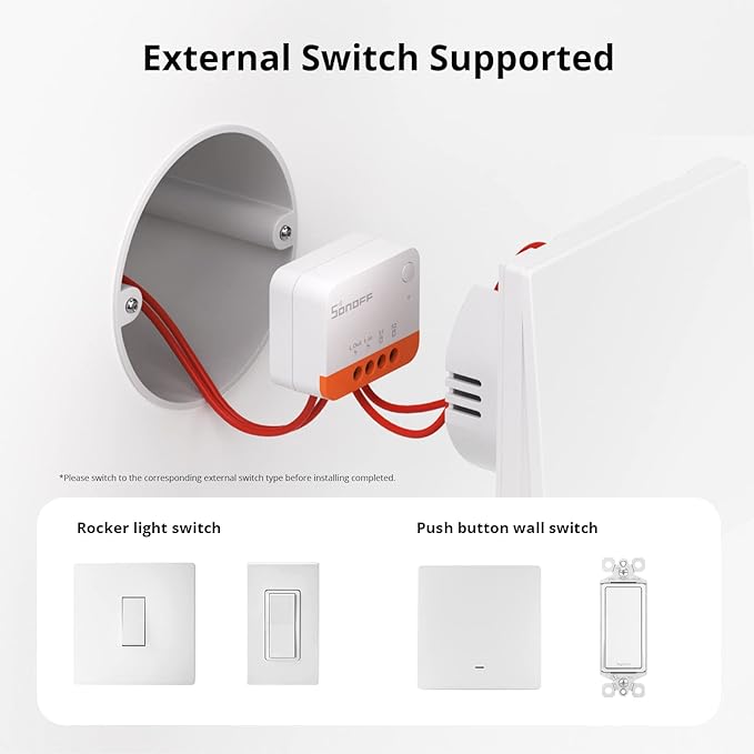 SONOFF Zigbee Smart Switch, No Neutral Conductor Required, Compatible with Alexa & Google Home, Requires Zigbee Gateway