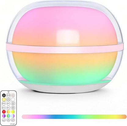 LOFTEK Sphere Night Light,Magnetic Rechargeable,Color Change Ambient Light | Stepless Dimming, Auto Timer, Decorative Mood Light, Hangable, IP65 Waterproof for Indoor Outdoor use, Gift