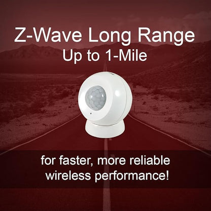 HomeSeer Smart Motion Sensor (MS100 G8), 800 Series Mesh & Long Range Z-Wave Technology, Compatible with HomeSeer, Home Assistant, Hubitat (1-Pack)