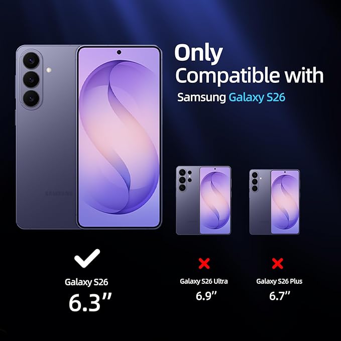 X-it for Samsung Galaxy S26 Screen Protector HD Clear [Auto Alignment & Dust Removal],Bubble-Free & Self-Healing,[100% Ultrasonic Fingerprint ID] Easy Installation Full Coverage [Non-Glass] 2 Packs