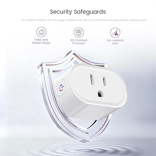 Smart Plug Ultra Mini 10A, Smart Home Wi-Fi Outlet | Works with Alexa & Google Home, No Hub Required, 2.4GHz Wi-Fi Only, ETL FCC Listed, 2 Pack, White