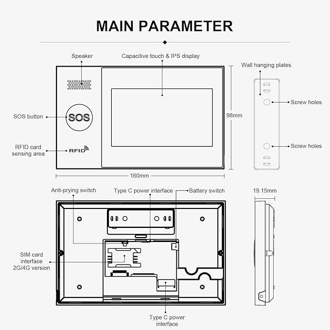 PGST Wireless Home Alarm System,Smart Home Security Systems with 4G SMS/Tuya App Instant Alerts,Motion Detector,Door Alarm Sensors,Alexa Voice Control for Apartment,Office,No Monthly Fee