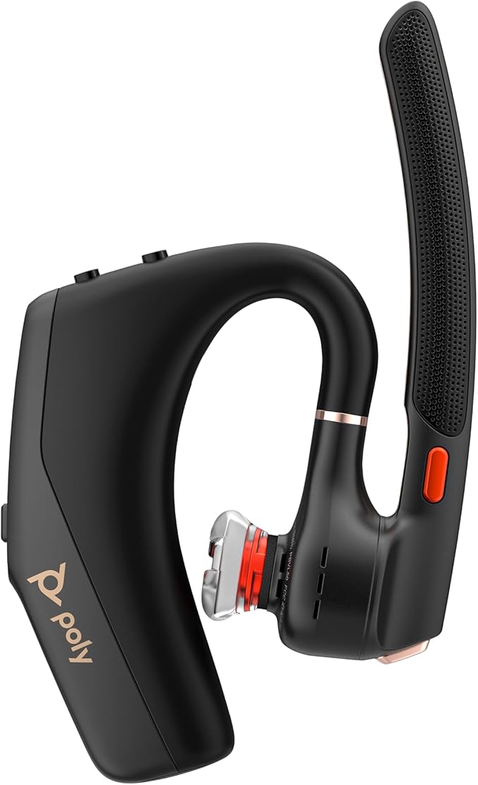 Poly Voyager Legend 50 - Bluetooth Headset - Wireless Headset with Mic - Four Noise-Canceling Mics, AI Noise Block & WindSmart Technology - Connectivity & Smart Call Controls - All-Day Comfort