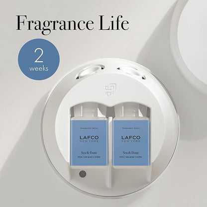 LAFCO New York Pura Smart Device Refill, Sea & Dune - Pack of 2 - Vial Delivers Up to 2 Weeks of Fragrance Life - Made in the USA