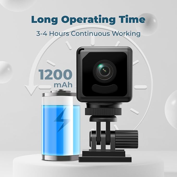 Mini 2026 Camera 4K WiFi Wireless Small Portable HD Nanny Cam with Motion Detection,Cloud & SD Storage,Night Vision,Wide Angle,Can No Need WiFi Cams Micro Security Cameras for Home Baby Indoor Outdoor