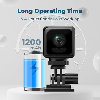 Mini 2026 Camera 4K WiFi Wireless Small Portable HD Nanny Cam with Motion Detection,Cloud & SD Storage,Night Vision,Wide Angle,Can No Need WiFi Cams Micro Security Cameras for Home Baby Indoor Outdoor