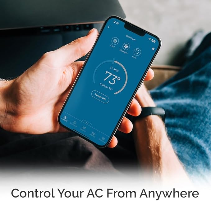 Breez Lite | Smart AC Controller for Mini-Split, Window & Portable Air Conditioners & Heat Pumps | Free App, No Subscriptions | Alexa, Google, Siri Shortcuts, SmartThings, IFTTT (Black)