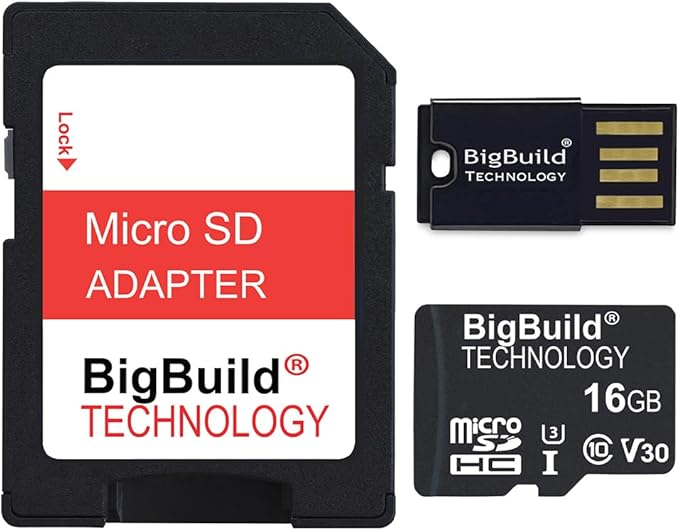 16GB U3 Micro SDHC Memory Card for EZVIZ C8W, CB3, EB3, H3 Security Cameras