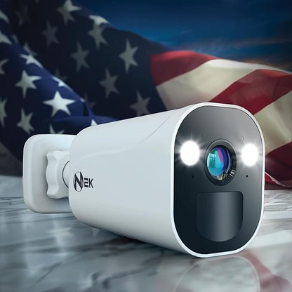 Night Owl 8 Channel Wi-Fi Video Home Security Hub with (4) Battery-Powered Wi-Fi 2K HD Indoor/Outdoor Spotlight Cameras with 2-Way Audio and 64GB microSD Card (Expandable up to 8 Cameras)