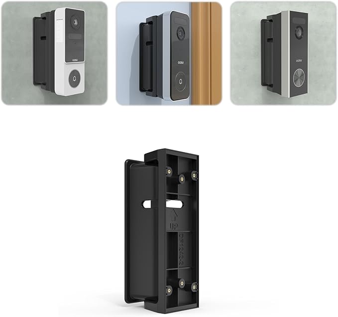 Holder for aosu Doorbell Camera Ultra V8S1AX11, Adjustable 0 to 90°Angle Mount for aosu Doorbell SE V8E2CA11, Corner Mount Wall Plate Mounting Bracket Kit Stand for aosu Doorbell Camera Ultra/SE/Pro
