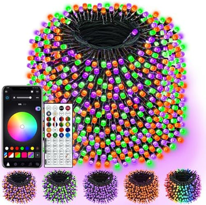 1000LED Smart RGB Color Changing String Lights 341FT Halloween Lights App