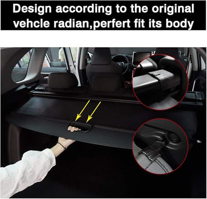 Powerty Retractable Cargo Cover for 2015-2020 Buick Envision, Canvas Texture Trunk Cover Privacy Screen Rear Security Shade for Envision Accessories