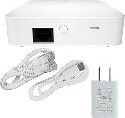 Tuya ZigBee 3.0 Wired Gateway,Hub Wired Bridge,Compatible with Alexa/Google Assistant, Work with Smart Life APP Device PIR Motion Detector Door Sensor Touch Wall Light Switch (GC-ZTY02W)