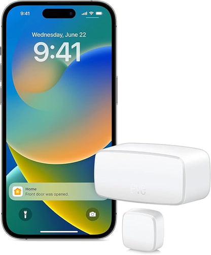 Eve Energy (2 Pack) Smart Plug and Eve Door & Window Smart Contact Sensor Bundle
