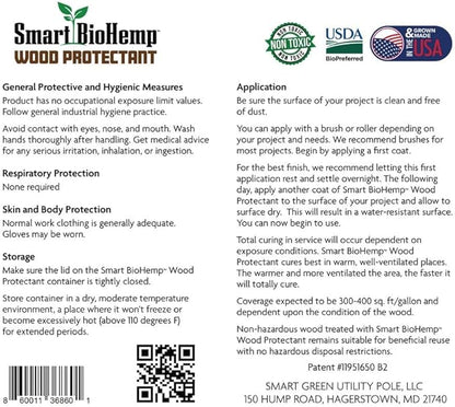 Plant-Powered 1-Quart Protectant, Protects Wood from Water & UV Rays, Penetrating Wood Treatment for Outdoor and Indoor Furniture, Marine, and Decking, 75-100 Sq. Ft of Coverage