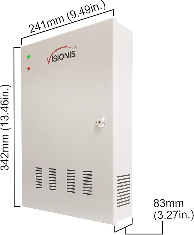 Visionis FPC-6134 Two Doors Access Control For In Swing Door Electric 600lbs Mag Lock Time Attendance TCP/IP Wiegand Controller Box, Black Indoor/Outdoor Card Reader, Software + 20,000 Users Kit