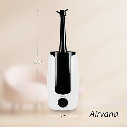 2.25 Gallon (8.5 Liter) Top Fill Digital Humidifier with LED Display Screen, Sleep Mode, and Coverage up to 757 Square Feet, AV200HUM White