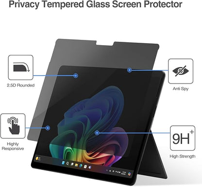 ProCase Privacy Screen Protector for Surface Pro 11 13 Inch 2024, Anti-Spy Tempered Glass Film Guard for 13" Surface Pro 11 2024 Release