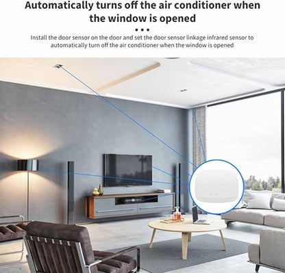Luocute Wireless Smart, Home Device Hub WiFi Bridge Remote Controller with Support for Tuya Smart Products, Compatible with Assistant for Homes (White)