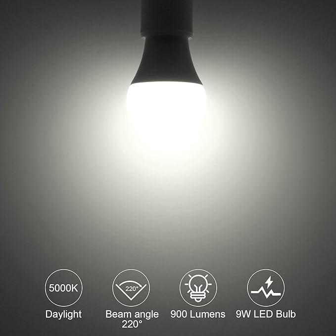 ORALUCE 丨 Bundle - A19 Lightbulbs Daylight White 5000K (Pack of 6) & Smart LED Bulb A19 Wi-Fi and Bluetooth (Pack of 4)