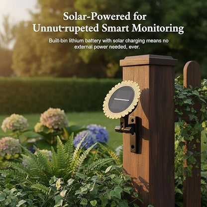 Smart Rain Sensor, Wireless Outdoor with Solar Charging, Real Time Weather Monitoring Water Detection for Home Automation and Tuya ZigBee App