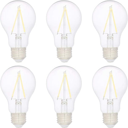Amazon Basics A19 LED Light Bulbs, 40W Equivalent, Daylight White 5000K, Non-Dimmable, Energy Efficient 3.5W, 10,000 Hour Lifetime, 6-Pack