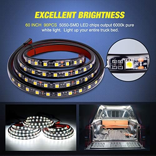Nilight 3PCS 60 Inch Truck Bed Light Kit 270 LEDs