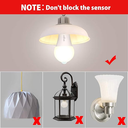 Sengled Motion Sensor Light Bulbs, A19, 5000K Daylight LED Bulb Motion Activated Dusk to Dawn Security Light Bulb, 75 Watt Outdoor Lighting for Front Door Porch Stairs Hallway, 4 Pack