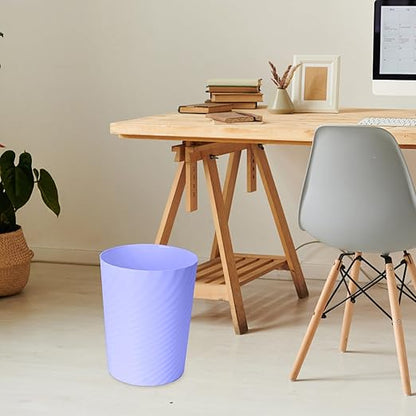 Small Plastic Trash Can - 1.8 Gallon - Light Purple - Wastebasket Garbage Can Container