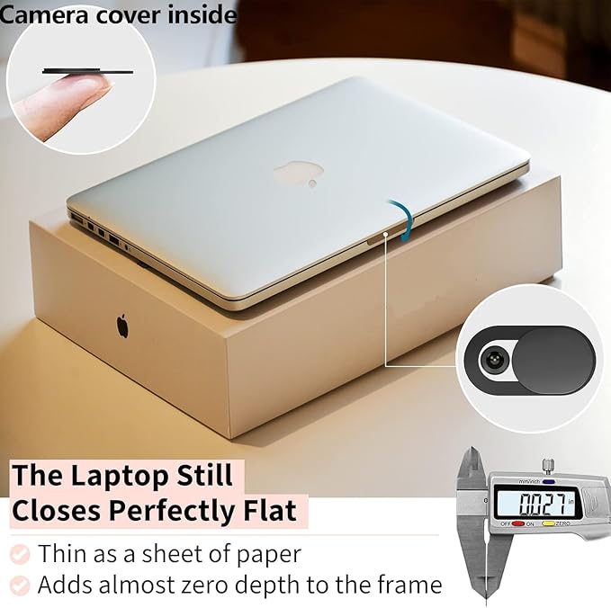 Easy On/Off Magnetic 360° Privacy Screen Filter Compatible with Macbook Air 13.6/13 Inch (2022-2026, M2, M3, M4,M5), Anti Glare Laptop Privacy Screen Shield with Camera Cover - UV block 90%-Model A2681, A3113, A3240