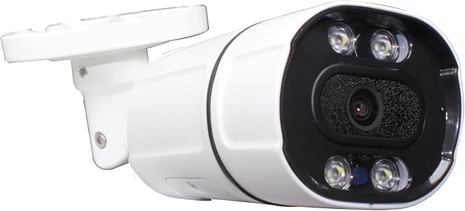 Sinis 4K 8MP Outdoor Security IP Bullet PoE Camera, AI Human Motion Detection, Smart Dual Light Color Night Vision, Work with NVR, Weatherproof IP67, Wide Angle, Build in Mic