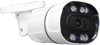 Sinis 4K 8MP Outdoor Security IP Bullet PoE Camera, AI Human Motion Detection, Smart Dual Light Color Night Vision, Work with NVR, Weatherproof IP67, Wide Angle, Build in Mic