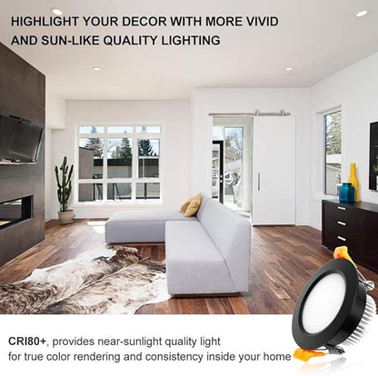 YGS-Tech 2 Inch LED Recessed Lighting, Dimmable Downlight 3W(35W Halogen Equivalent), CRI80, 5000K Daylight White Ceiling Light with LED Driver (16 Pack)