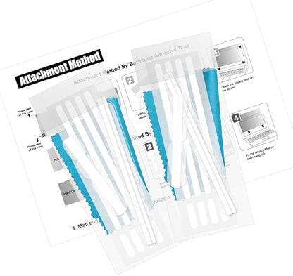 [2 Pack] 24 Inch - 16:9 Aspect Ratio - Computer Privacy Screen Filter for Widescreen Monitor - Anti-Glare - Protects Eyes from Harmful Glare and Blue Light