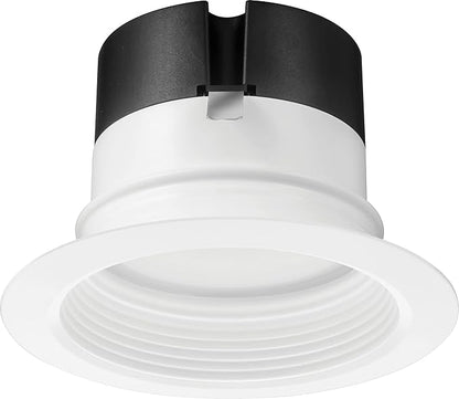Juno 4BEMW SWW5 90CRI CP6 M2 E-Series LED Recessed Downlighting, Baffle Trim, 4-Inch (6-Pack), White